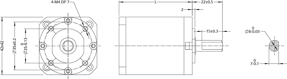 Planetary Gearbox Dimensional
