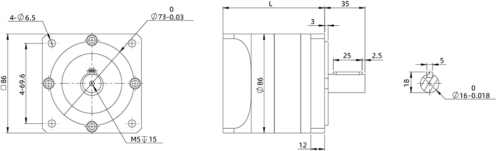 Planetary Gearbox Dimensional