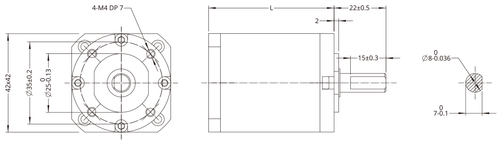 Planetary Gearbox Dimensional