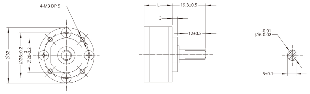 Planetary Gearbox Dimensional