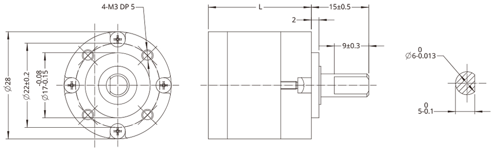 Planetary Gearbox Dimensional